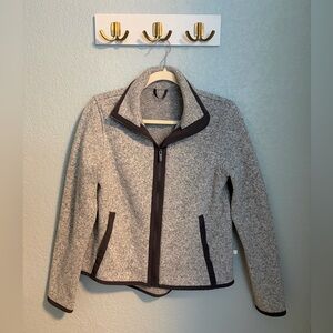 Lululemon Heathered Gray Zip Up Fleece Jacket | Women’s Athletic Layer